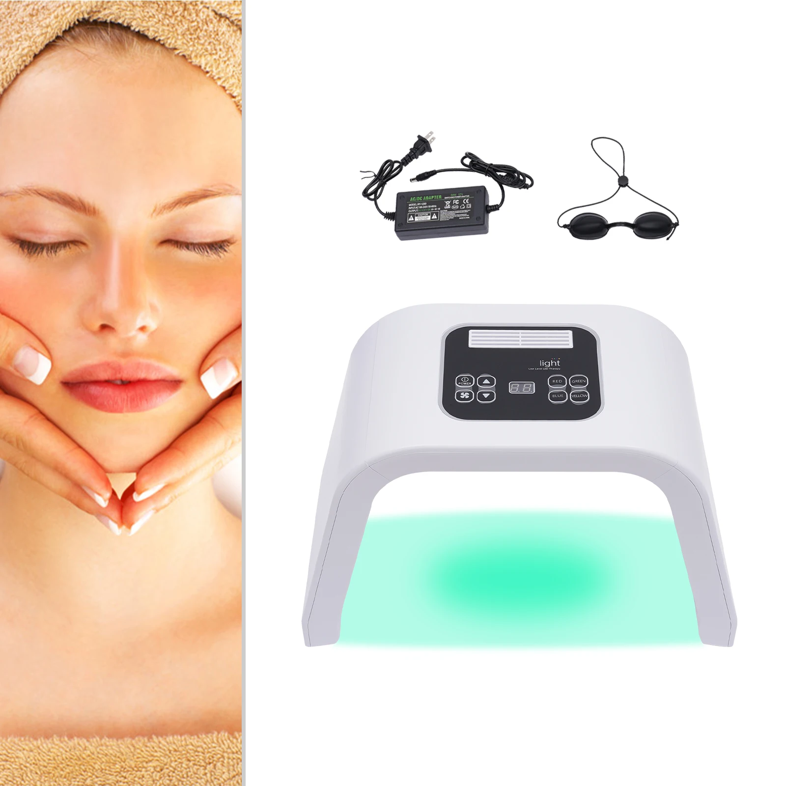 

LED PDT Photon Light 7 Color Therapy Beauty Machine Skin Rejuvenation Device