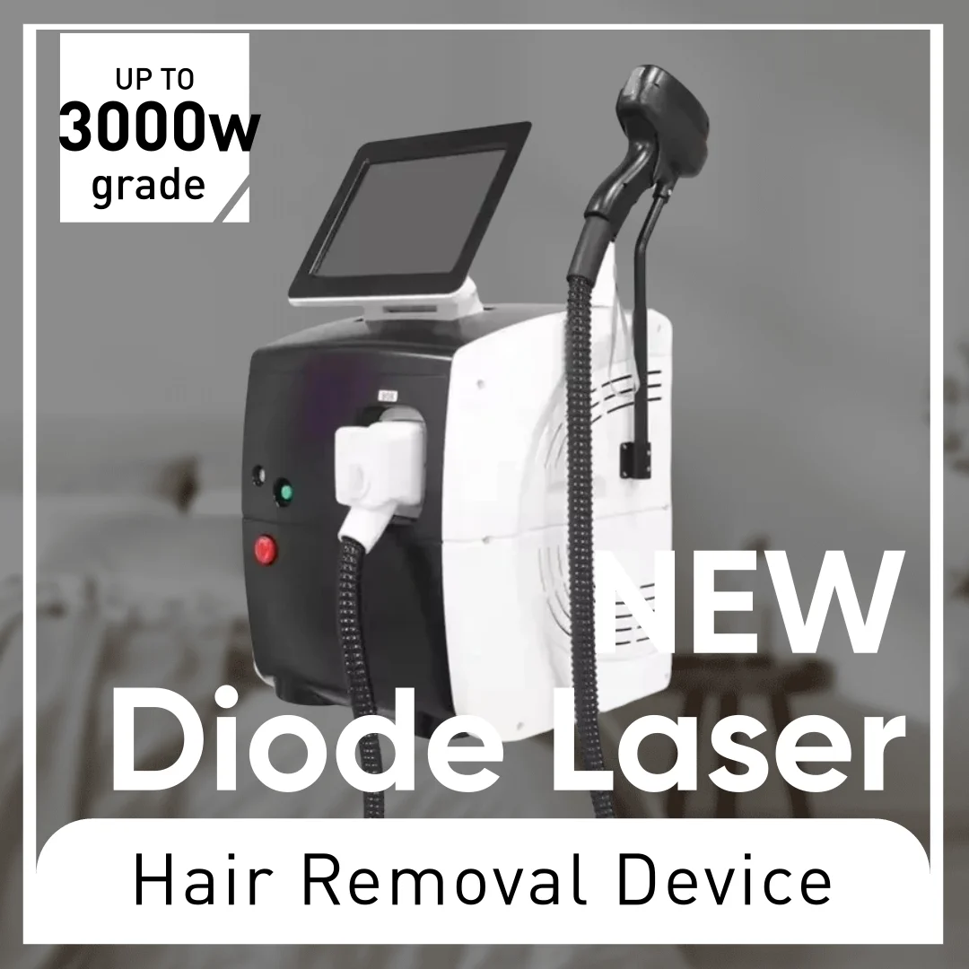 3000W Soprano Diode Laser Hair Removal Machine Ice Titanium 755 808 1064 Triple Wavelength Depilation Professional Beauty Device