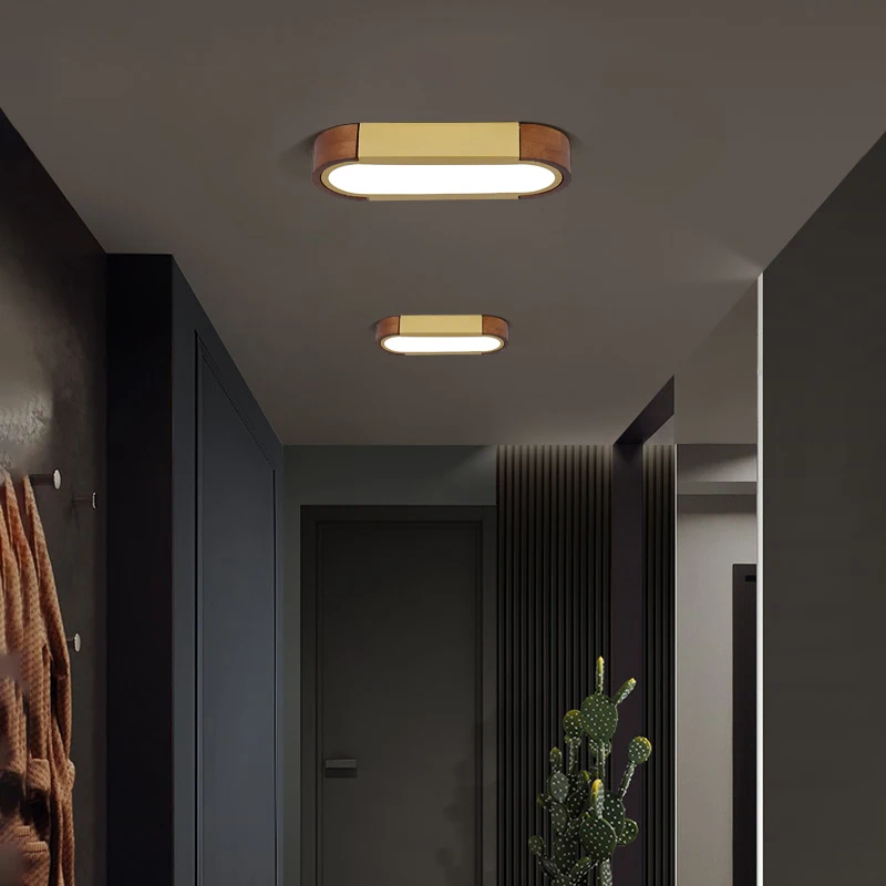 Moderna lampada da soffitto in legno per soggiorno e sala lampada da soffitto a Led per camera da letto Loft cucina per ufficio sala da pranzo Decor illuminazione per interni