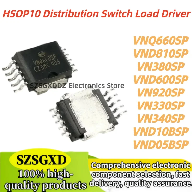 1pcs 100% New Quality VND810SP VN380SP VND810 VN380 VNQ660SP VND600SP VN920SP VN330SP VN340SP VND10BSP VND05BSP HSOP10 Chipset