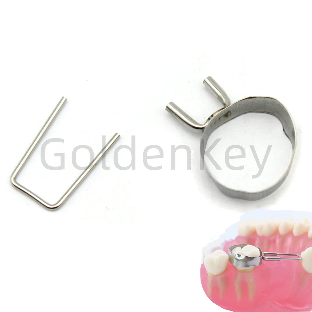 

Dental Orthodontic Molar Gap Bands Preformed Space Maintainer 4Pcs/Pack