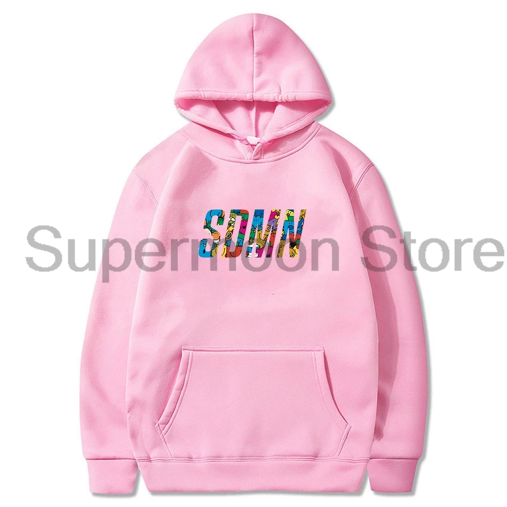 Sidal Hoodie SDMN Pria Wanita, baju Sweatshirt bertudung lengan panjang kasual Unisex