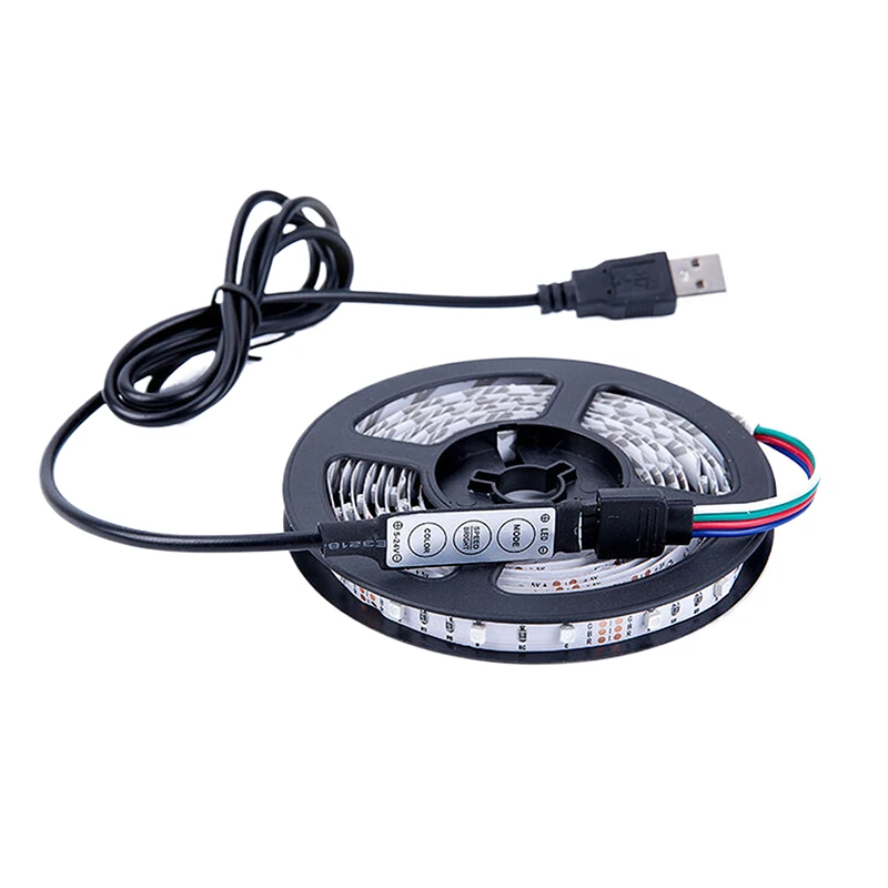 2835USB Light With RGB Light Strip Drip Glue Waterproof Running Lamp Strip 8MM Wide Computer Mobile Power Strip