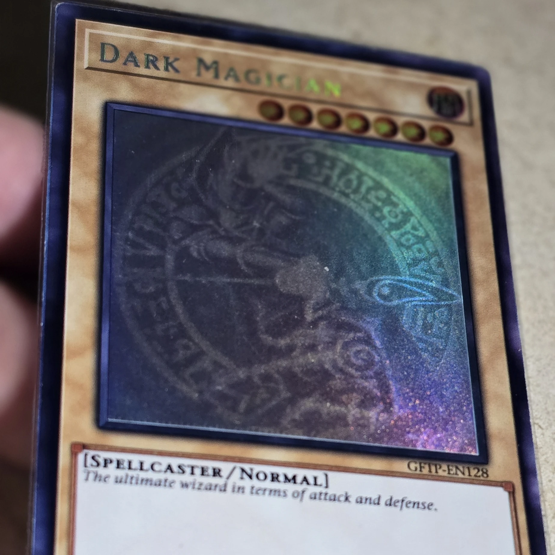 YuGiOh Ghosts From the Past GFTP Holographic Rare HR Dark Magician/ブラック·マジシャン Hobby Collection Gift Toy Card (Not Original)