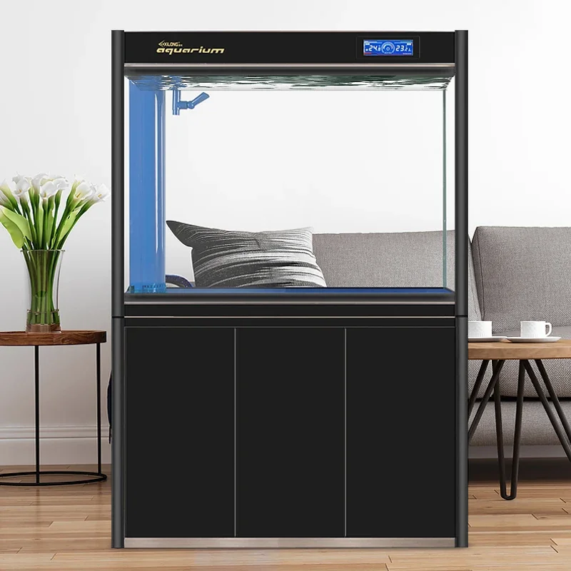 

Originality Fish Tanks Aquariums Glass Multifunction Living Room Nordic Aquariums Cabinet Simple Design Pet Products Tangki LLAQ