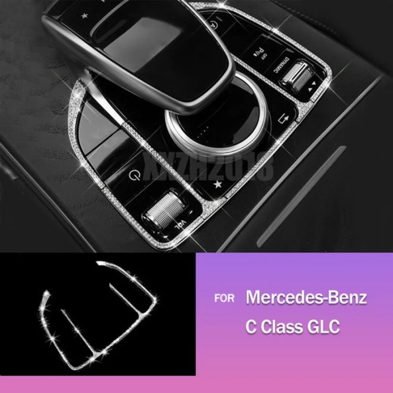 

A+ Diamond Centtal Control Mouse Cover Trim For Mercedes Benz C E Class W205 W213