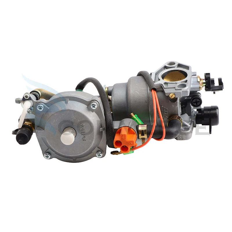 GX390 5KW السيارات الاختناق مولد البنزين المكربن LPG NG المكربن المزدوج الوقود LPG تحويل عدة مولد أجزاء 188F 190F 15HP #5