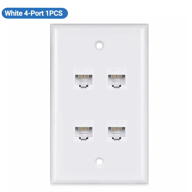 Variant: White 4-Port 1PCS