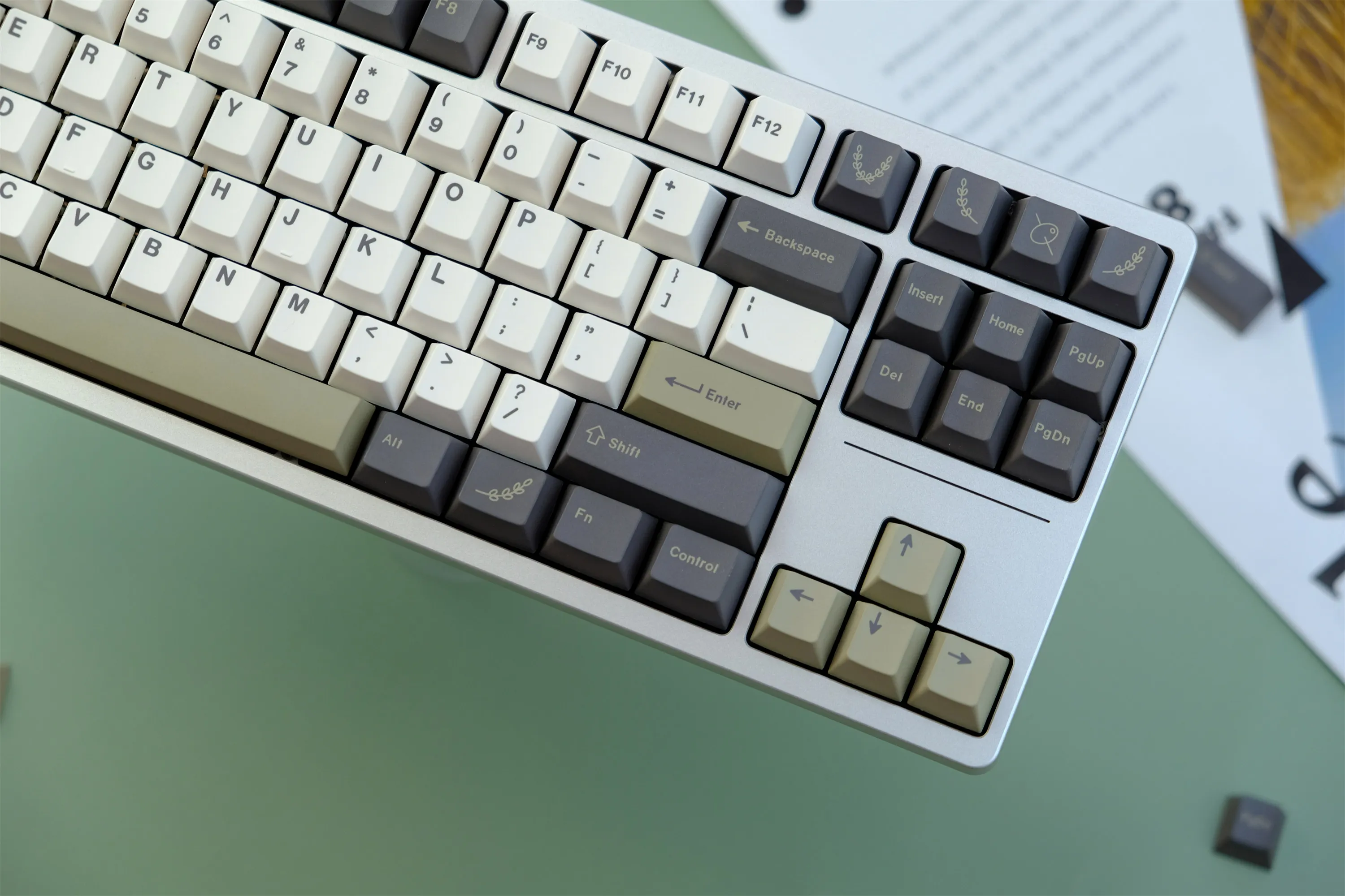 GMK Olives-tecla PBT para teclado mecánico, accesorio con 129 teclas, perfil de cereza, DYE-SUB, personalizado