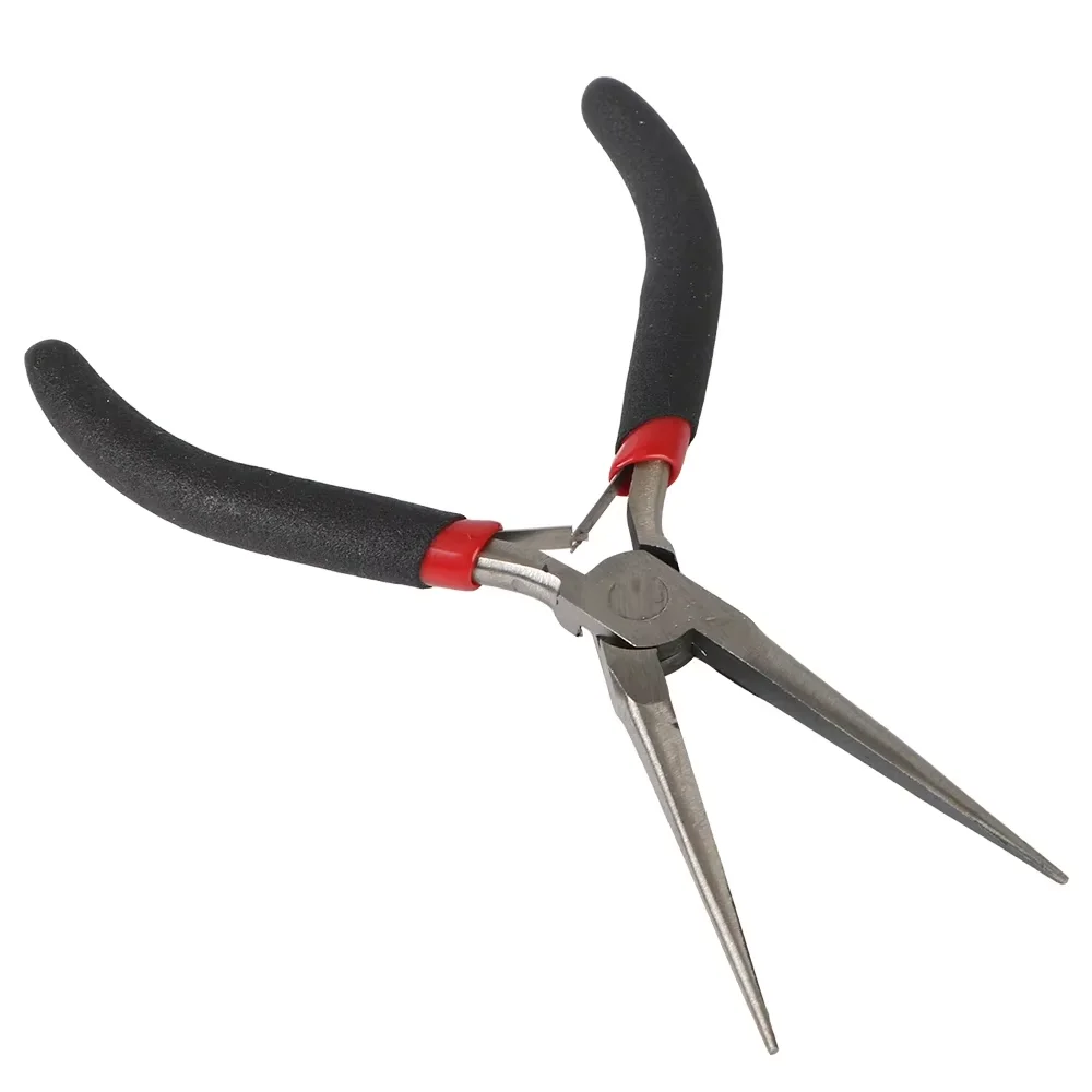 Alicates de punta larga multiusos, alicates de punta fina, pinzas, herramienta manual de reparación, mini alicates de punta larga, alicates para joyería, herramienta manual para doblar y reparar.