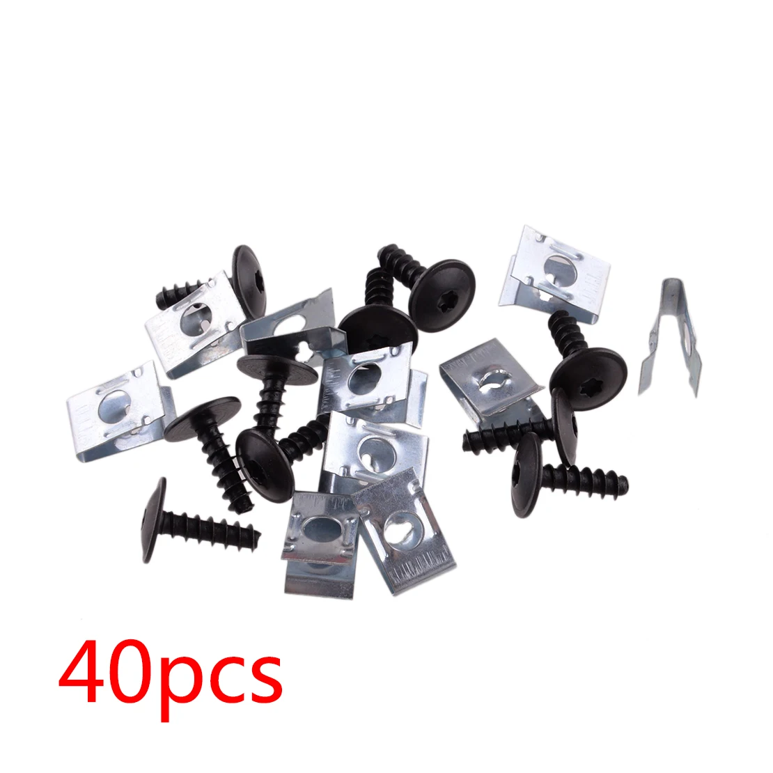 40Pcs/Set Speed U-Nut Clip & Torx Tapping Screw Bolt Fender Liner Splash Guard Under Cover N10433701 N90775001 Fit for Audi VW