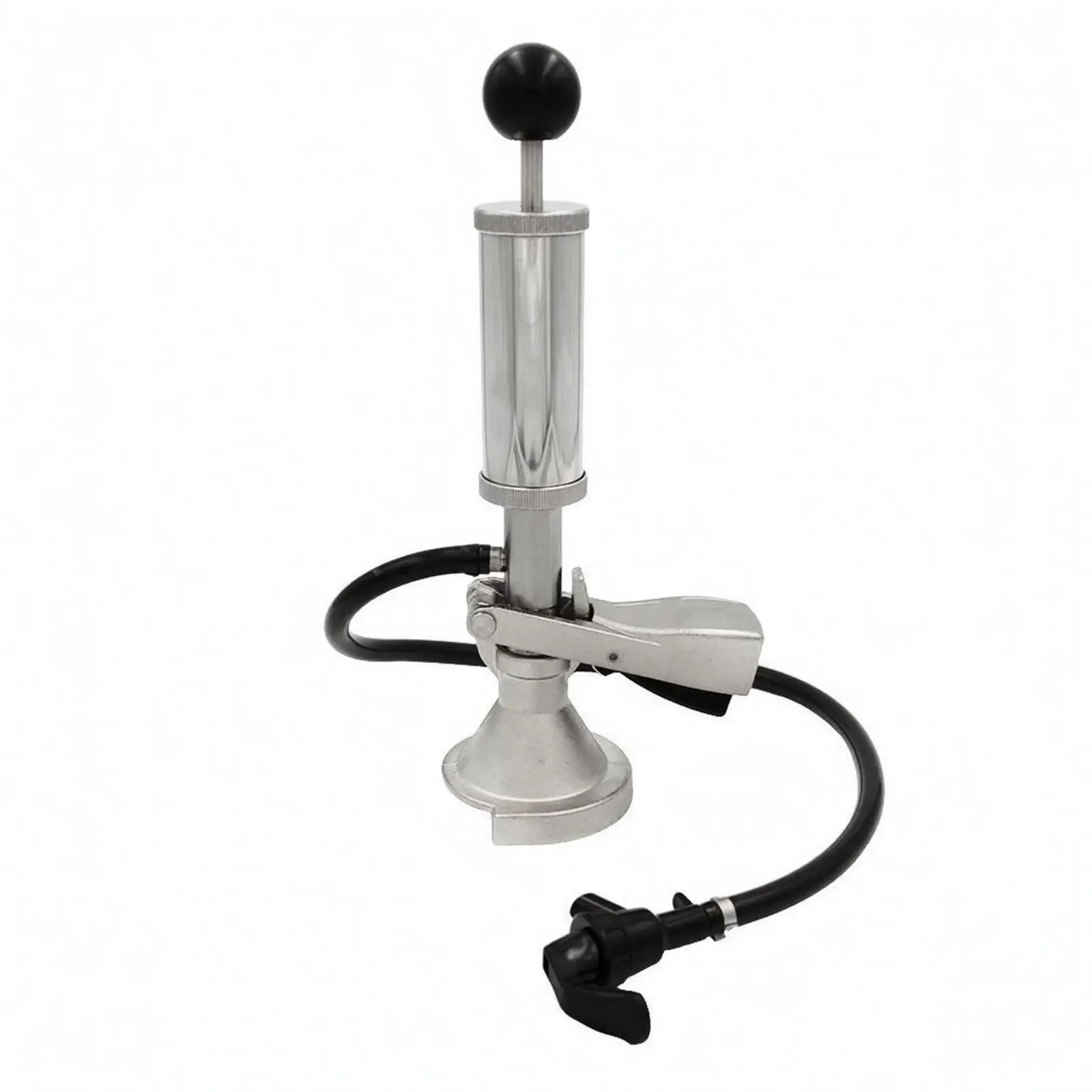Beer pressure pump with flexible hose, manual beer pump, hand-operated