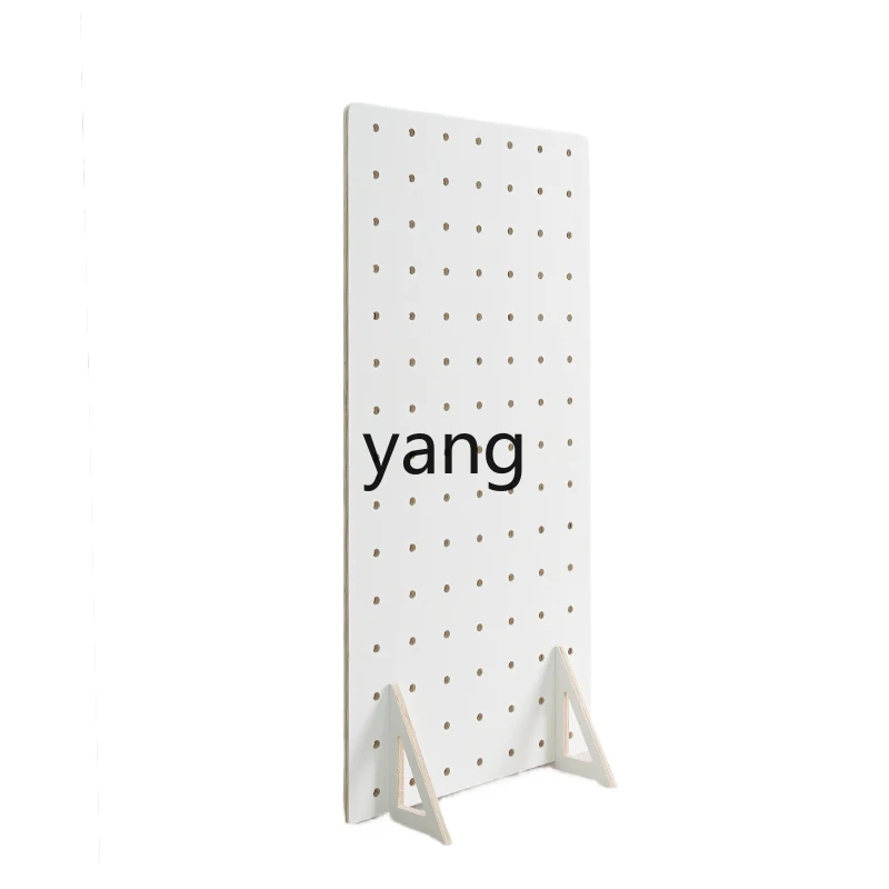 LXL Solid Wood Screen Wire-Wrap Board Partition Living Room Entrance Blocking Shelf Floor Mobile