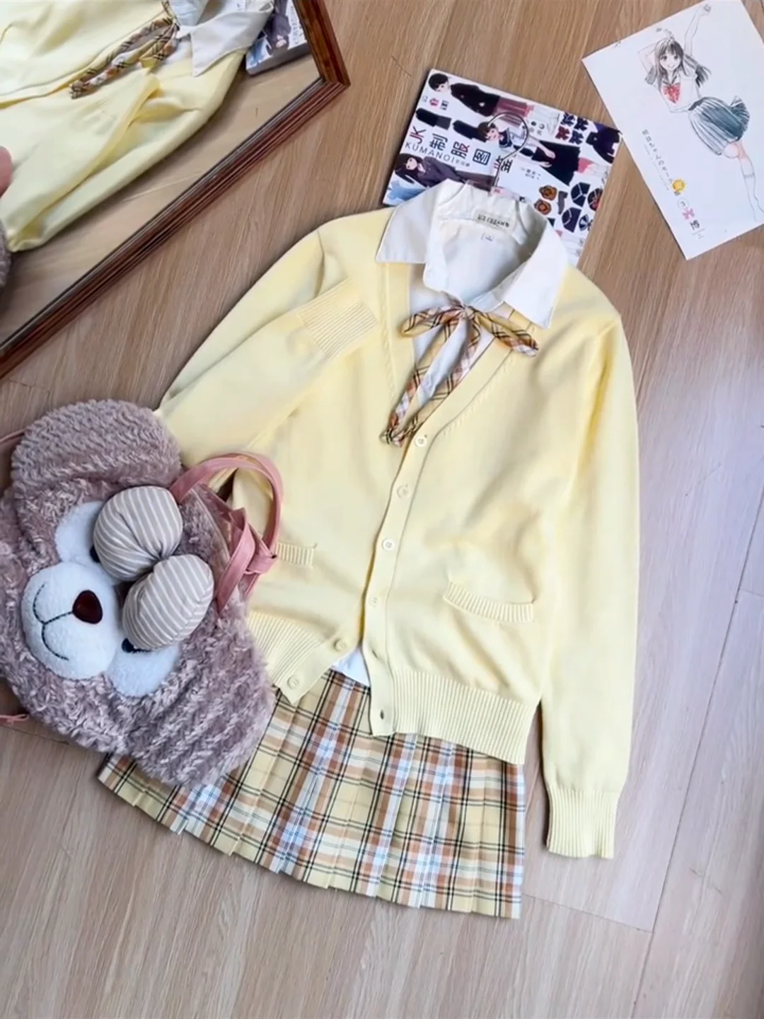 

Sweet Sle Long Sve Knitted Cardigan Sweater Outerwear for Women Students Autumn Winter Japanese Sle Knitwear Coat