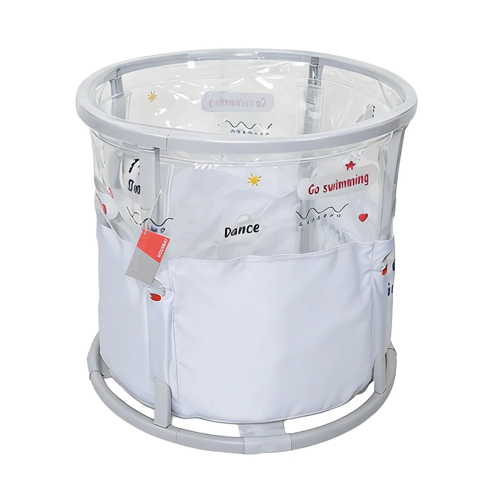 Piscines de jeu portables pliables pour les tout-petits âgés de 1 à 3 ans, avec drain de sol souple, piscine extérieure d'été pour enfants, 28 "x 26"