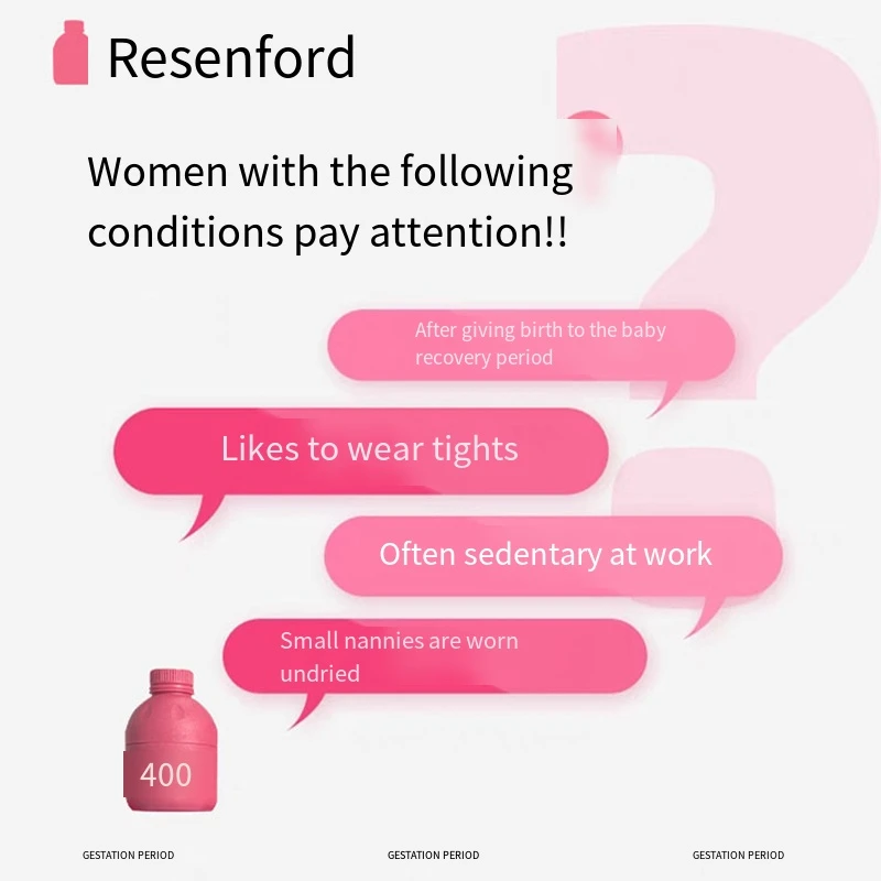 Resenford Cranberry Probiotische Roze Fles Vrouwelijke Privé-Onderdelen Conditionering Probiotische Poeder Probiotica Voor Vrouwen