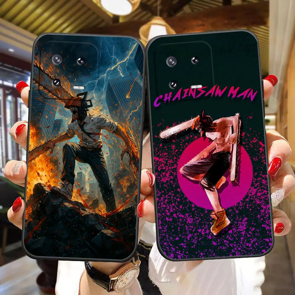 Denji Power C-Chainsaw Man Cover Phone Case For Xiaomi 17T 15 ULTRA 15T 14T 12 12T 11 11T LITE PRO Case Funda Coque Capa Shell