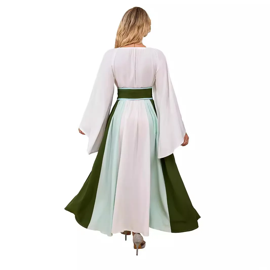 Halloween cosplay medieval renascentista vestido longo feminino traje de palco role play outfit 2025 vestido de verão robe feminino