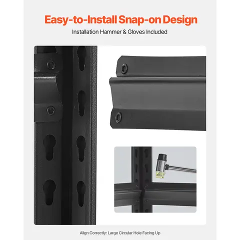 VEVOR 5-टियर गैराज स्टोरेज शेल्फ़ 2000 पाउंड एडजस्टेबल मेटल शेल्विंग यूटिलिटी रैक शेल्फ़ किचन वेयरहाउस बेसमेंट के लिए 8 best sales ठंडे बस्ते - №7