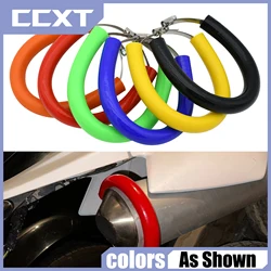 Universal Motorcycle Silicone Exhaust Protector Can Cover For Honda CR250 CRF230F CRF250R CRF250X CRF450R CRF450X Yamaha Suzuki
