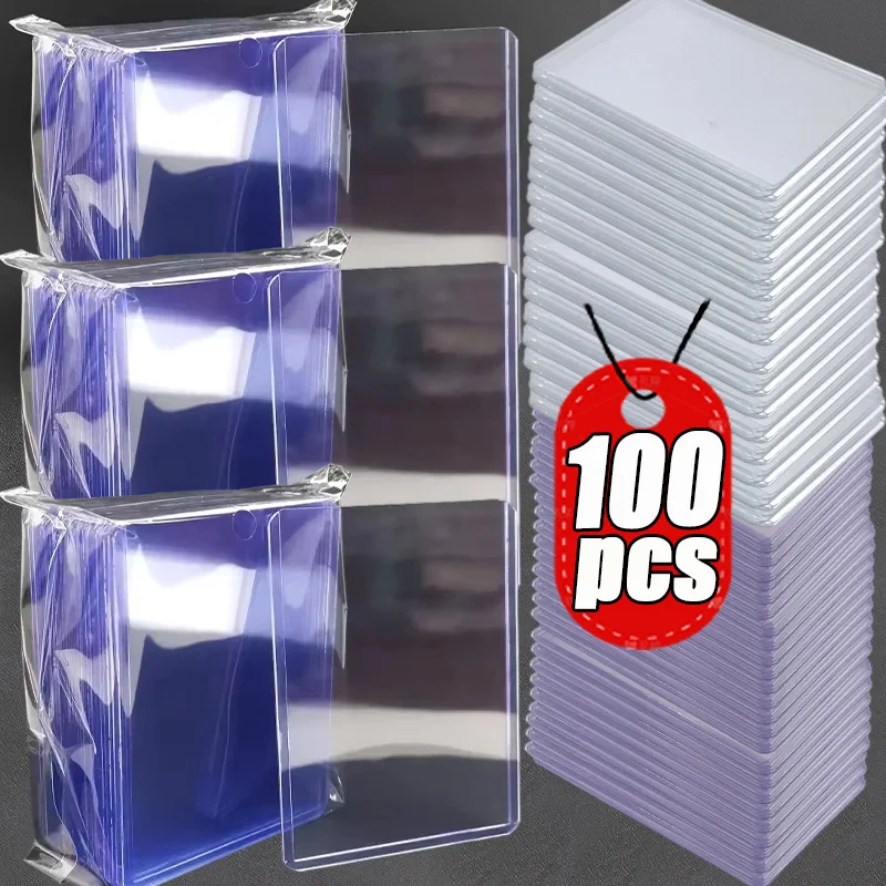 

1/10/50/100pcs Transparent 35PT Card Sleeves TopLoaders PVC Hard Plastic Game Cards Holder Cover for Collectible Trading Cards