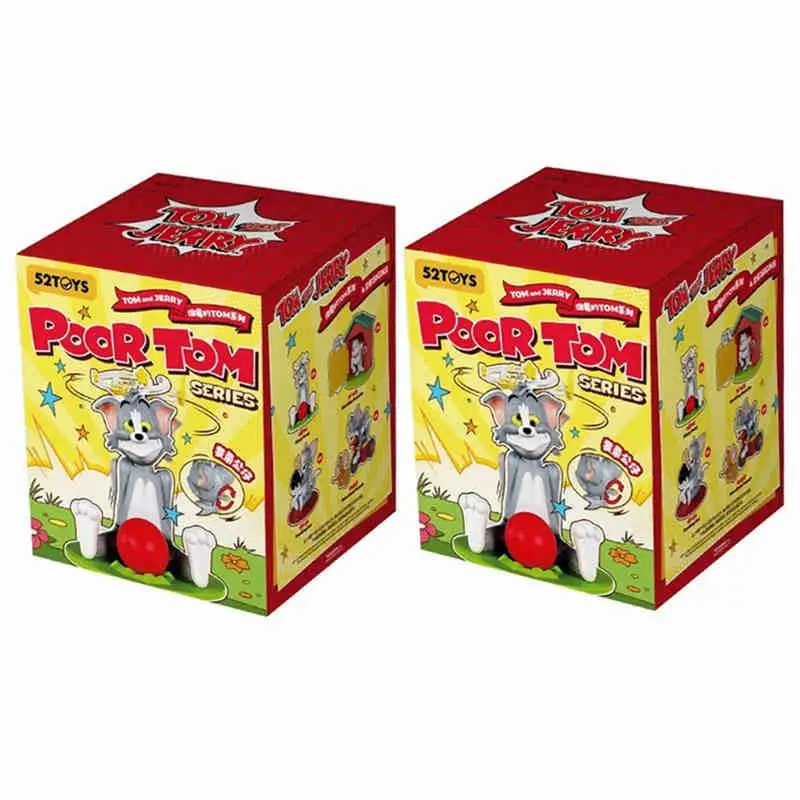 52 brinquedos tom e jerry caixa cega pobre tom série caixa surpresa bonito anime estatueta decoração para casa ornamento para crianças presente de natal