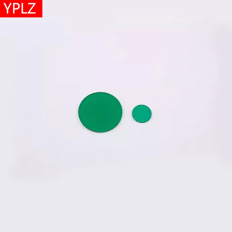 Optical Green Glass Filter Colored Optical Glass Green Filter Transmitting Green Light Green Transparent Lens