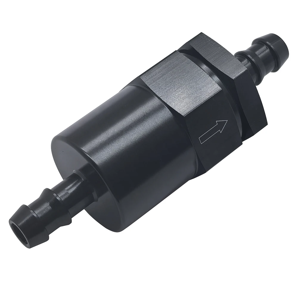 فلتر الوقود المضمن من الألومنيوم الأسود 3/8 بيليت 30 ميكرون لتنقية الوقود المحسنة #6