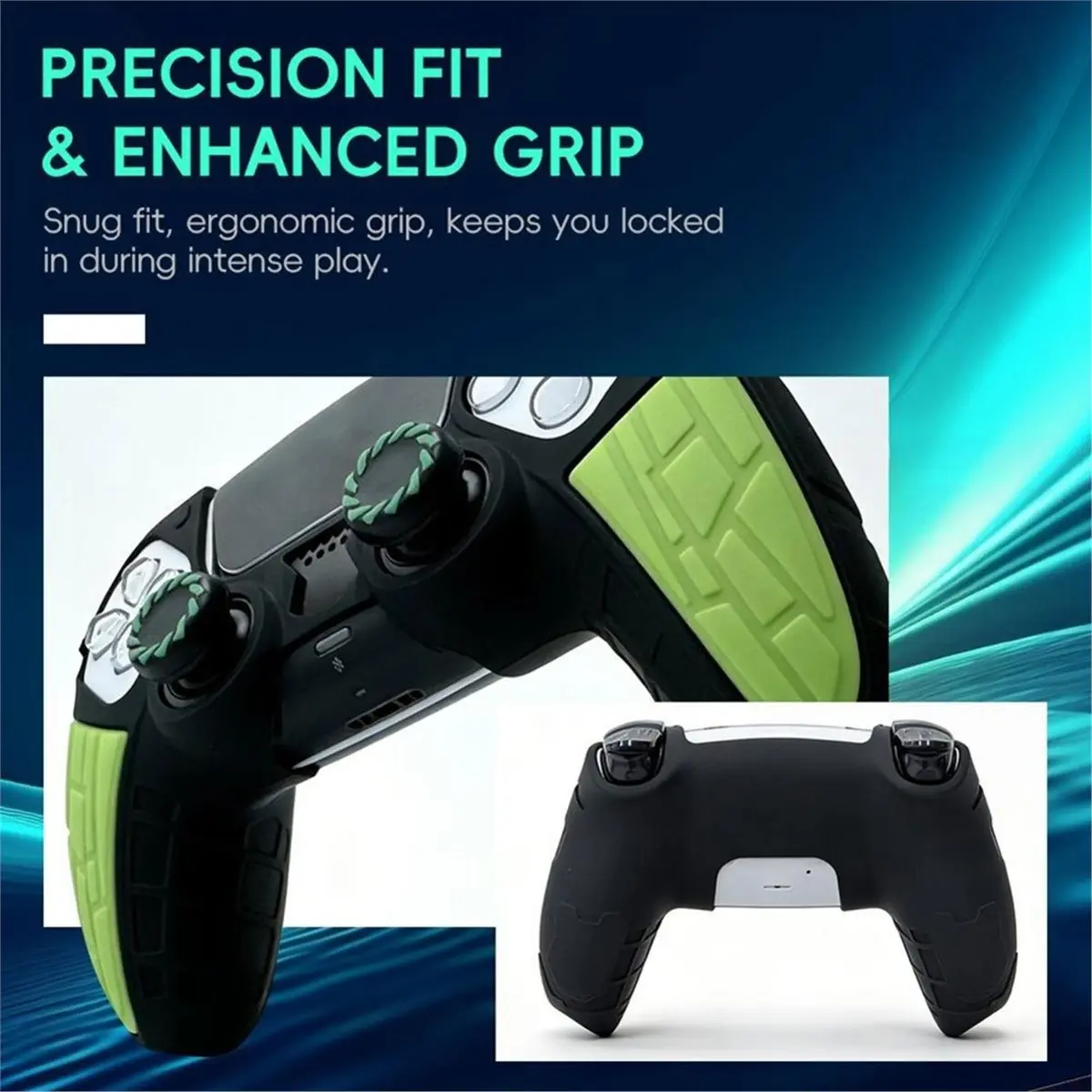 update. Silicone Case for PS5 DualSense Controller with Thumb Grip Caps Kit Soft Protective Case Special Edition Series