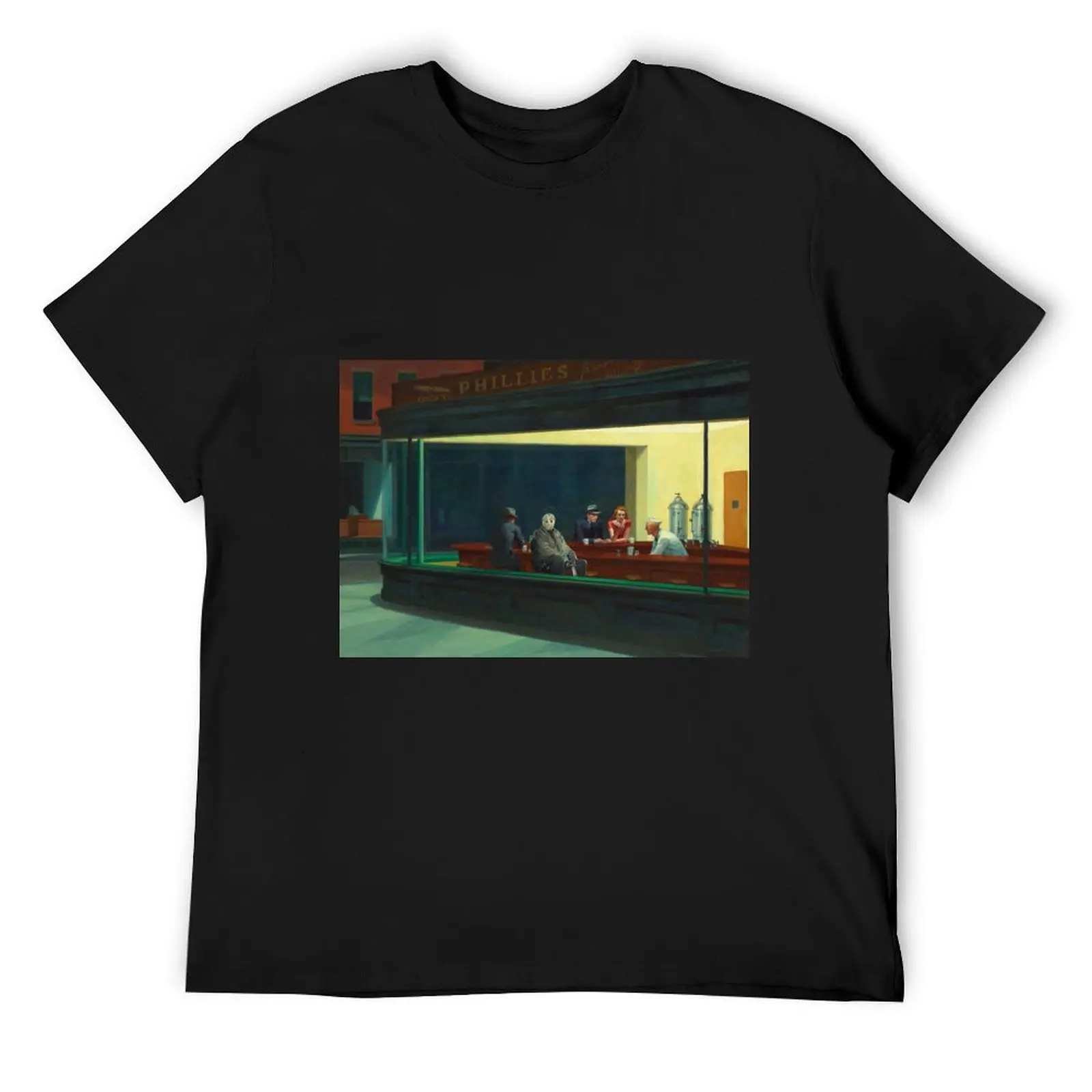 

Jason Vorhees in Hopper Nighthawks T-Shirt