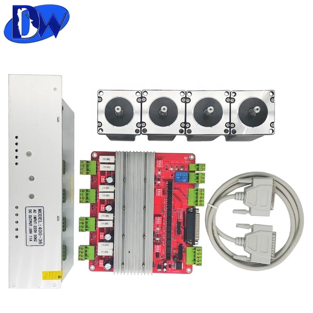 Nema 23 stepper motor 2nm 3 axis cnc kit, stepper motor driver,power supply with cheaper price