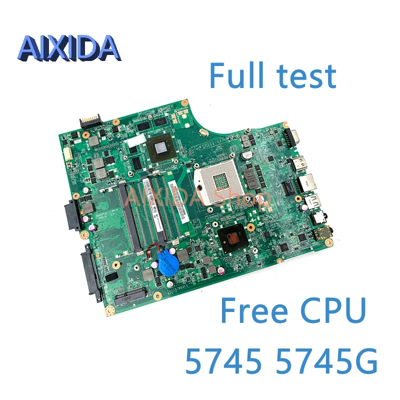 AIXIDA DA0ZR7MB8F0 MBR0106001 MB.R0106.001 For Acer aspire 5745 5745g laptop motherboard GT425M 1GB HM55 DDR3 free CPU full test