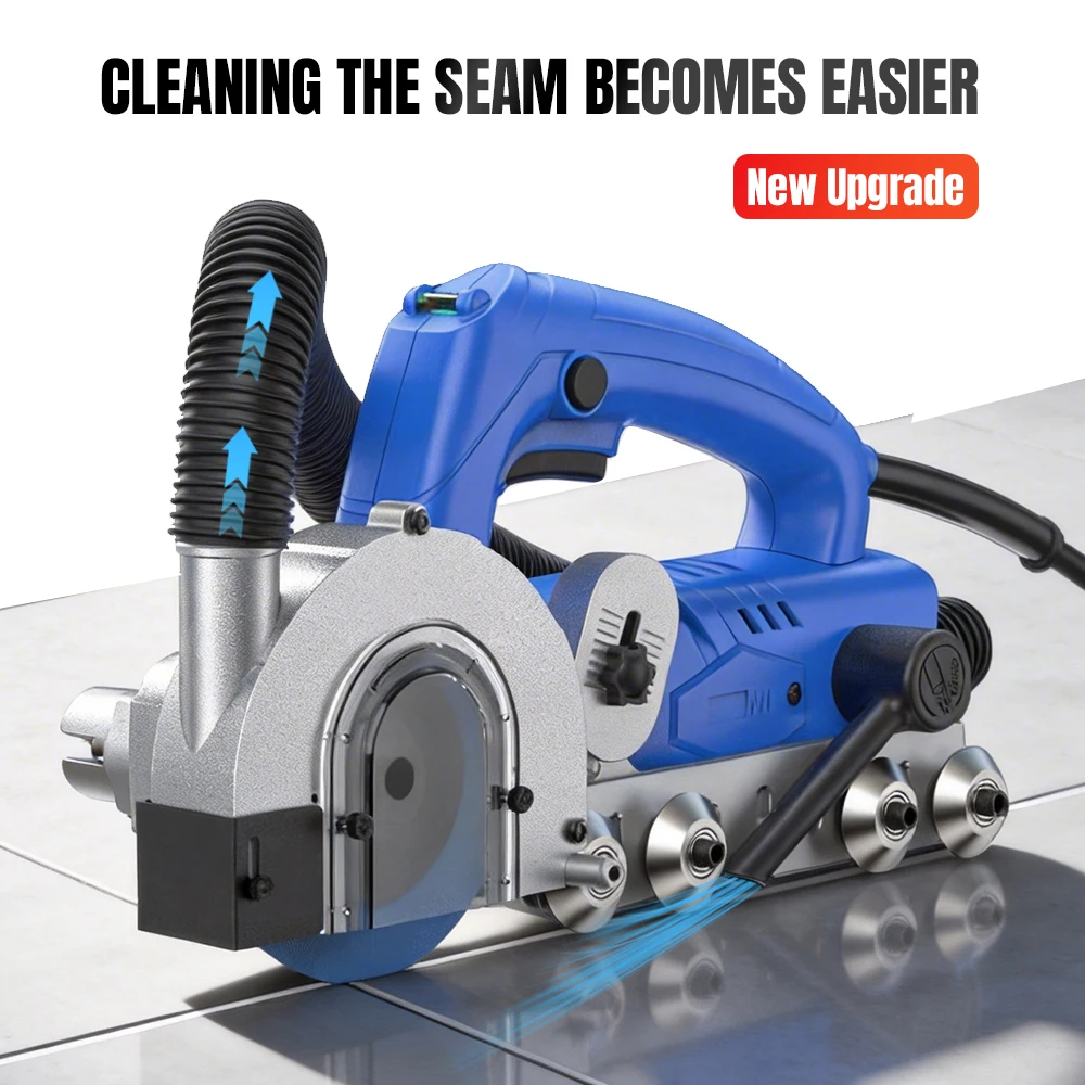 Electric Seam Cleaner 220V 850W/1200W Seam Construction Tools Dustless Porcelain Floor Tile Seam Cleaner Slotting Tool
