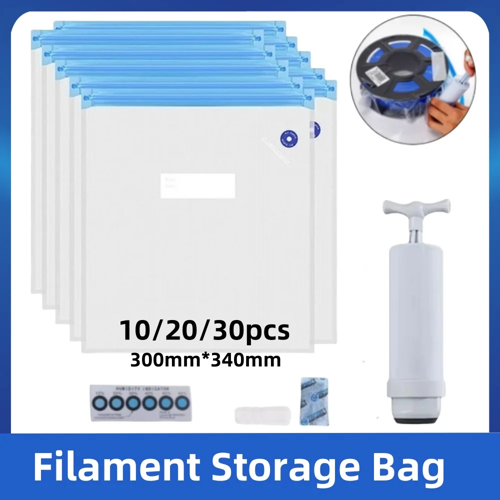 3D Printer Filament Storage Bag Standard 1KG/Rolls PLA ABS TPU Vacuum Sealed Dryer Bags Keeping Filament Dry Tools