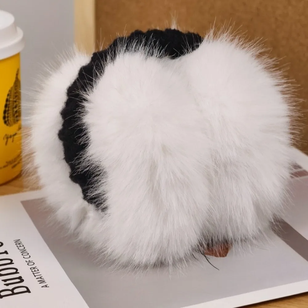 Fashion Warm Winter Earmuffs Folding Faux Fur Earflap Protection Soft Portable Earmuffs for Men Women