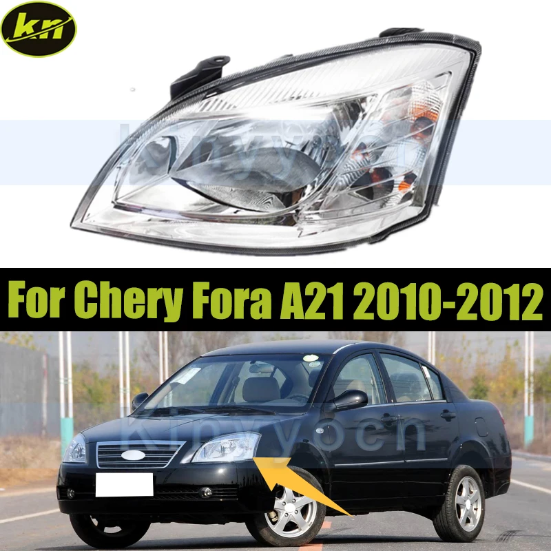 

Car Front Bumper Headlight Headlamp For Chery Fora A21 2010 2011 2012 Head Light Head Lamp