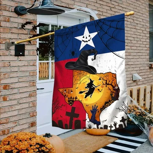 Texas Halloween Flag Halloween Witches Pumpkin Texas Flag Graden Flag XXH LLP LLX uui