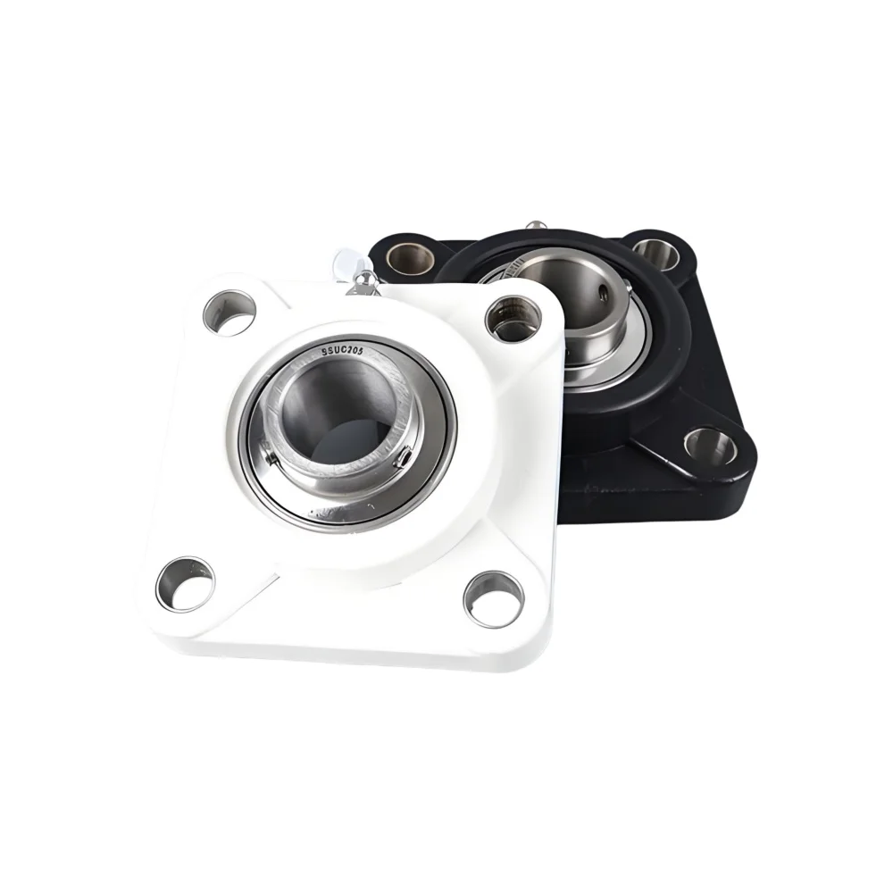 Plastic square bearing seat+stainless steel outer spherical surfaceUCF 203 204 205 206 207 208 209SF