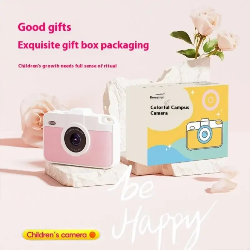 Kids Digital Camera 48MP 720P Video Recording 35 Cartoon Filters Hard Wearing Plan Easy to Use Regulates Holy being Tasks 15UB