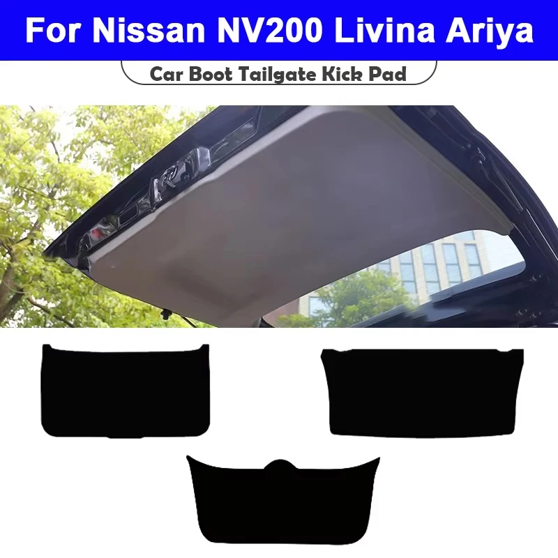 

For Nissan NV200 Livina Ariya 2009-2025 Trunk Tailgate Guard Pad Leather Rear Trunk Door Protective Car Interior Accessories