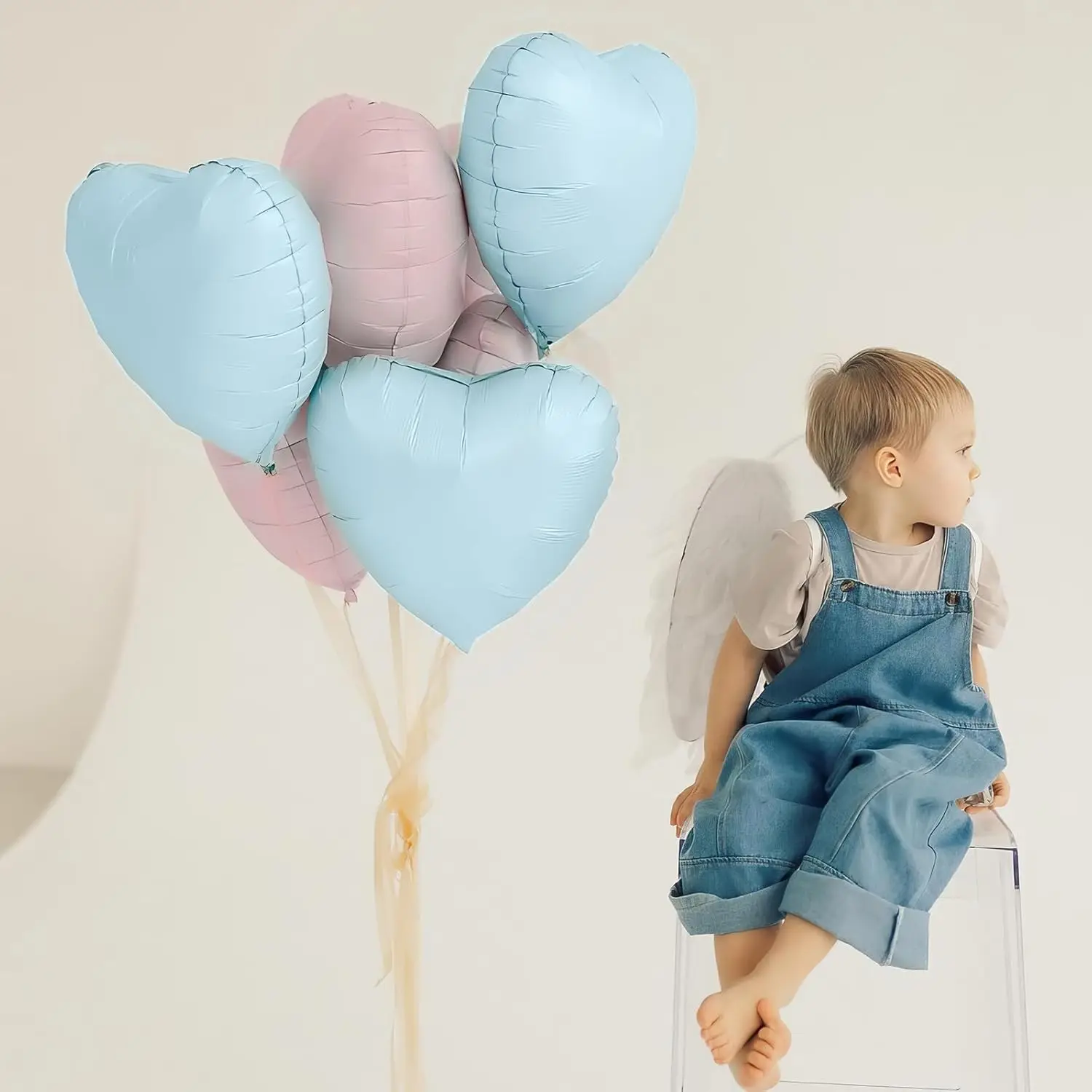 12 Stück 45,7 cm rosa grüne herzförmige Folien-Heliumballons für Babyparty, Hexe, Motto, Geburtstag, Jahrestag, Party-Dekorationen – Detail 20