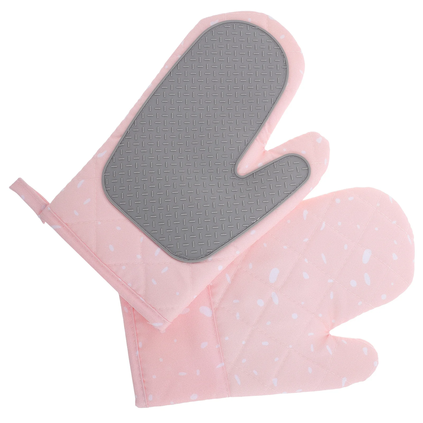 

2Pcs Silicone Oven Mitts Thickened Heat Resistant Microwave Non-Slip Gloves for Baking Cooking Kitchen Air Fryer Bbq