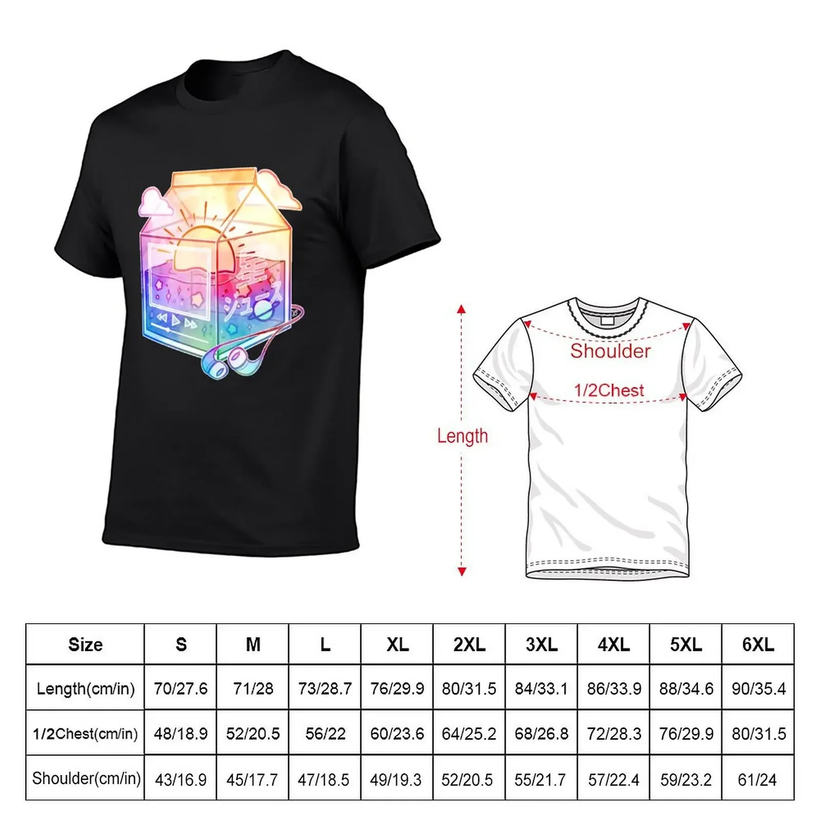 Lofi Sunset Juice Carton T-Shirt custom t shirt graphic tee shirt plus size clothes boys whites sweat shirts, men