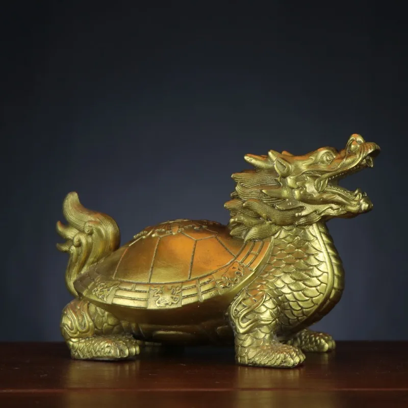 Brass Treasures Longevity , , - , Eight-Trigram Dragon Head Turtle, Copper Dra