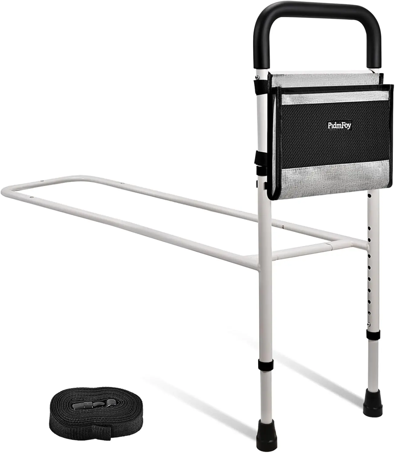 

Adjustable Bed Rails for Elderly Safety, Grab Bar Handrails with Support Feet for Seniors