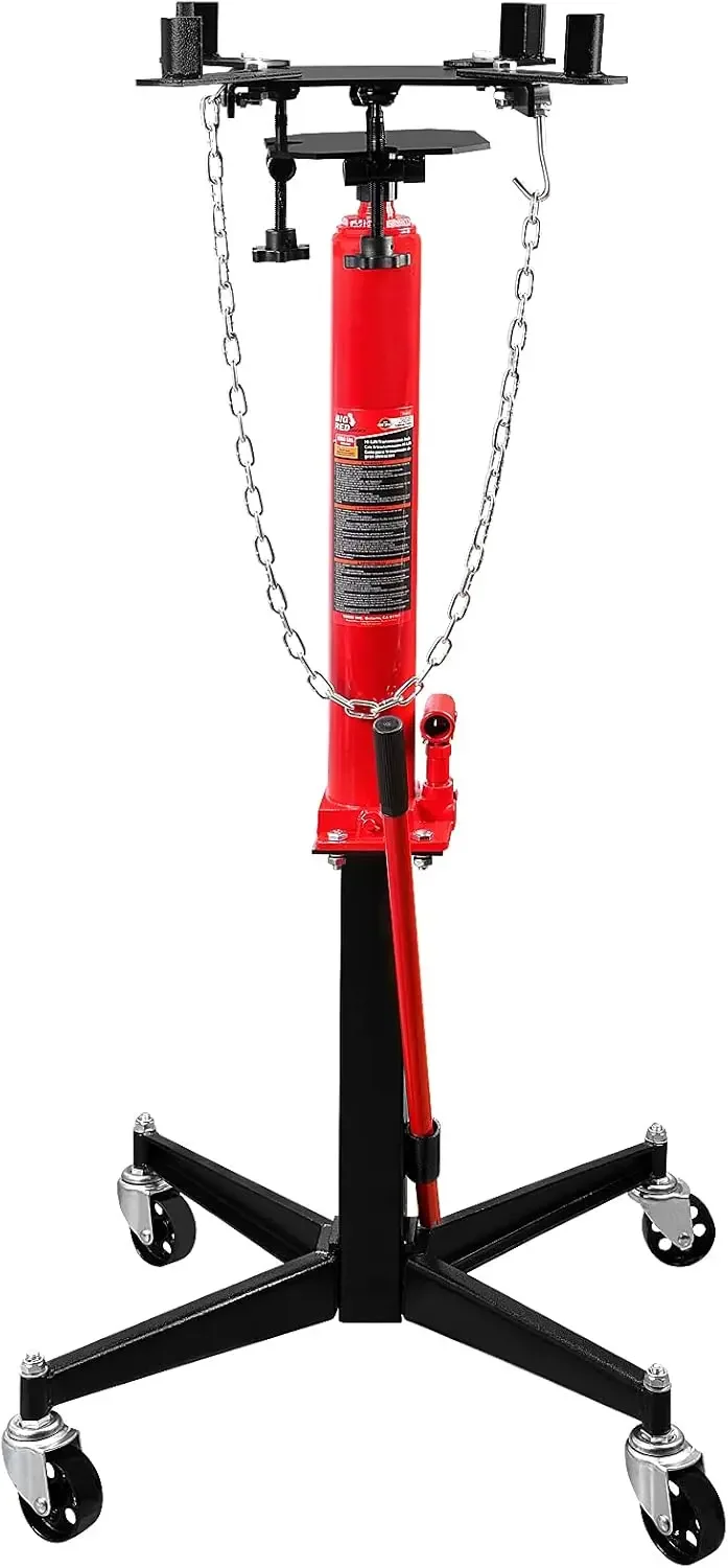 TR4053 Torin Hydraulic Garage/Shop Telescoping Transmission Floor Jack: 1/2 Ton (1,000 lb) Capacity, Red，manual or automatic