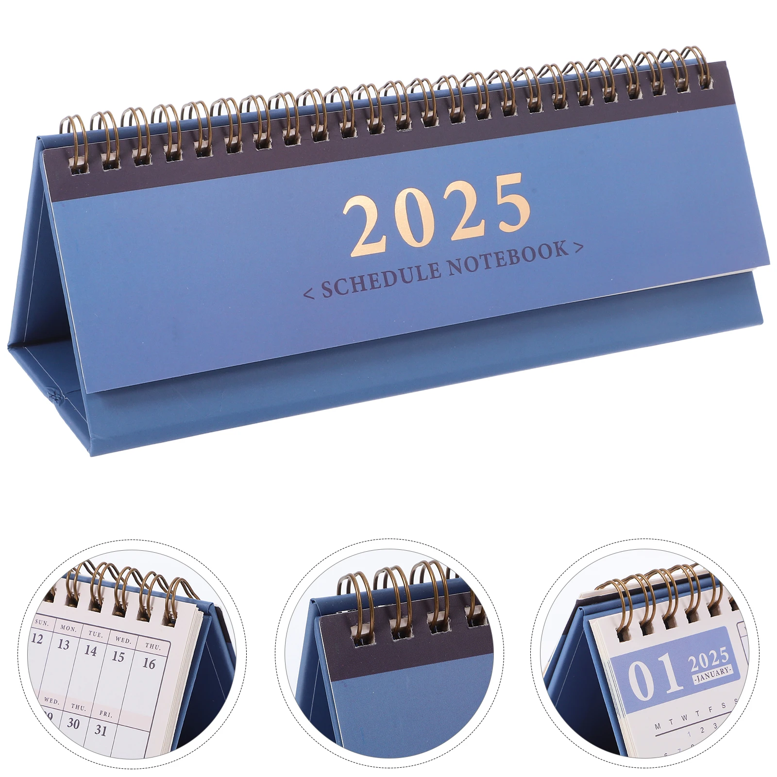 Desk Calendar Mini Desktop Planner Flip Table Small Office Calendars Electronic