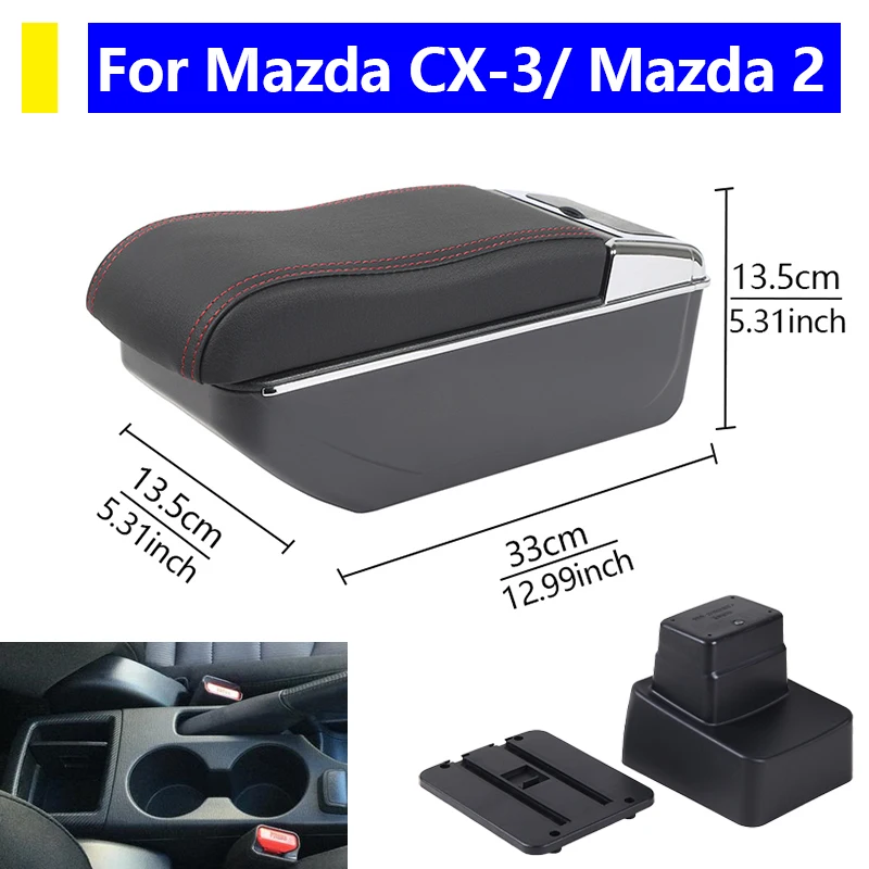 

Auto parts For Mazda Cx-3 For Mazda 2 interior center console storage box armrest box vehicle supplies car interior accessories