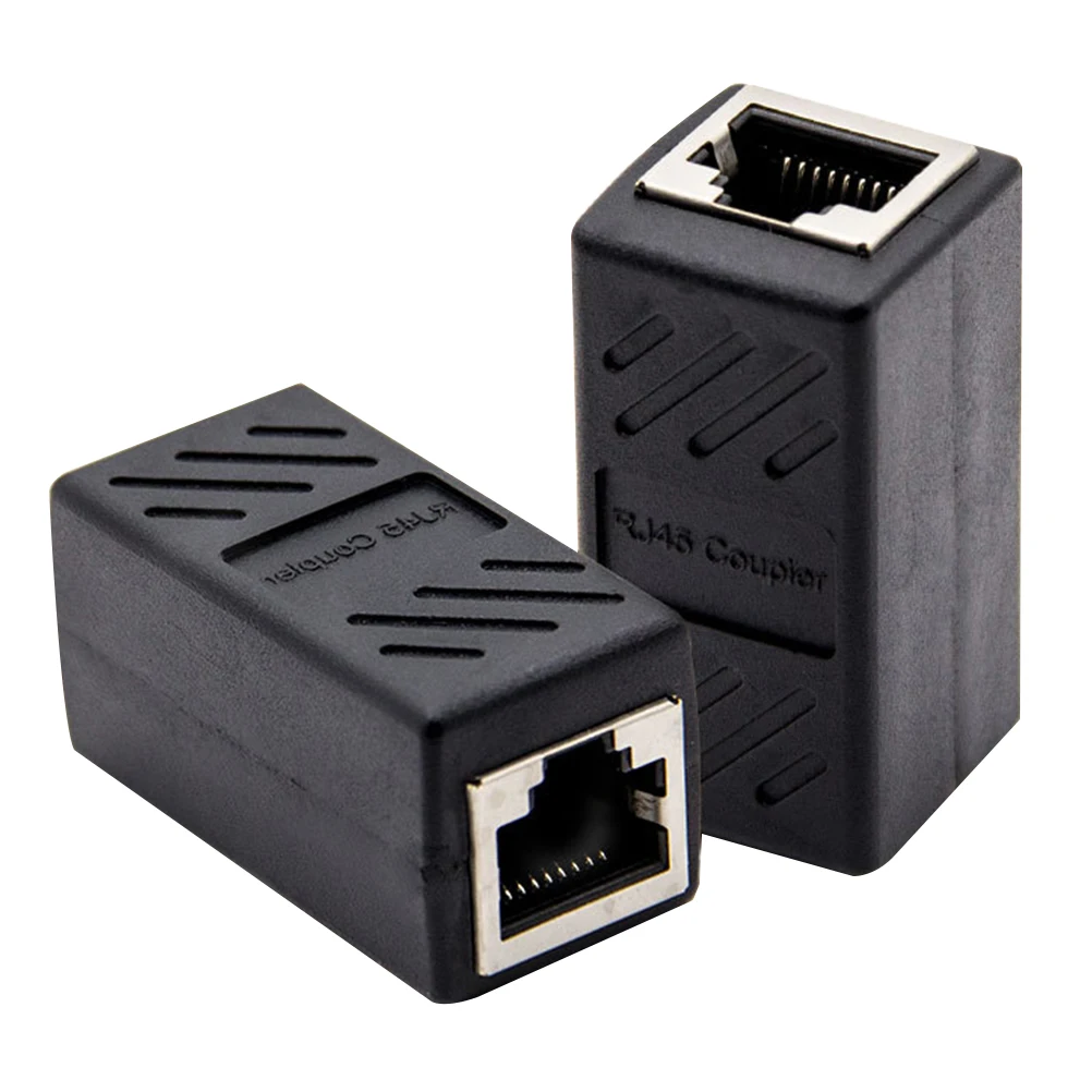 

2 Pcs Network Cable Connector Female Coupler Ethernet Electric Wire LAN Adapter