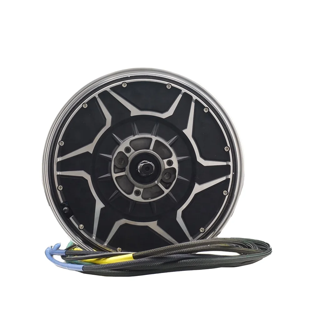 25000W V5 268 72V130kph Top 170kph Powerful Hub Motor for High Speed Electric Motorcycles 12*3.5inch New Condition